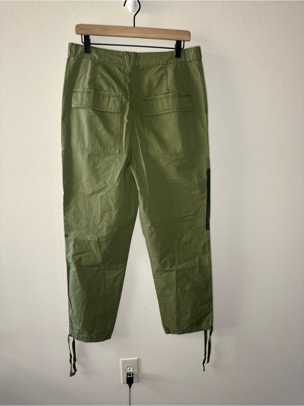 NWT Sundance Romance Meadow Jogger army green embroidered floral patchwork sz 8 - Picture 8 of 8